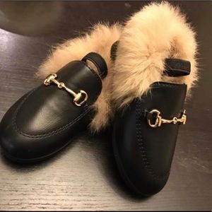 Fashion Inspired girl fur mules
